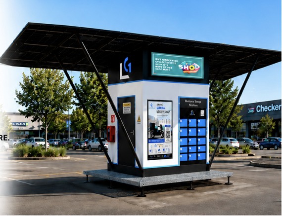 LUMKA CELL modular battery swapping station